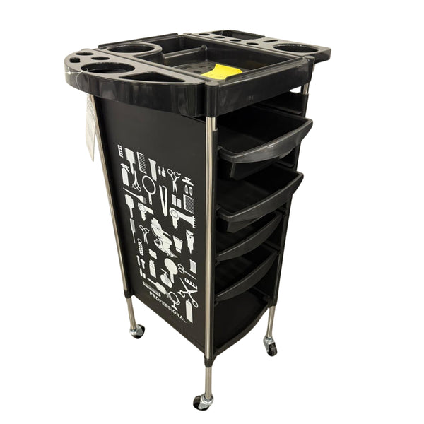 Carrito Rodante Profesional para Salón con Diseño Gráfico 92×37×53 cm 