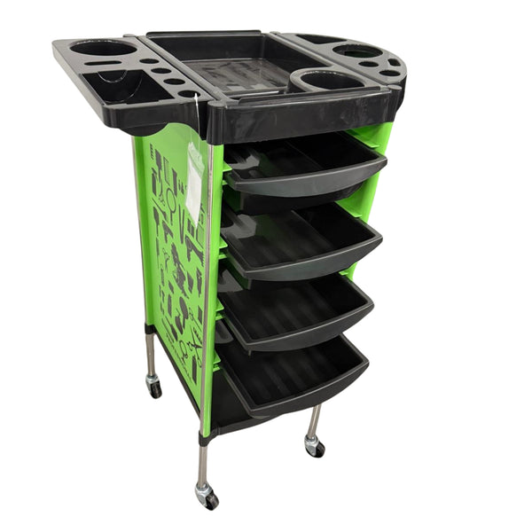 Carrito Rodante Profesional para Salón con Diseño Gráfico 92×37×53 cm 