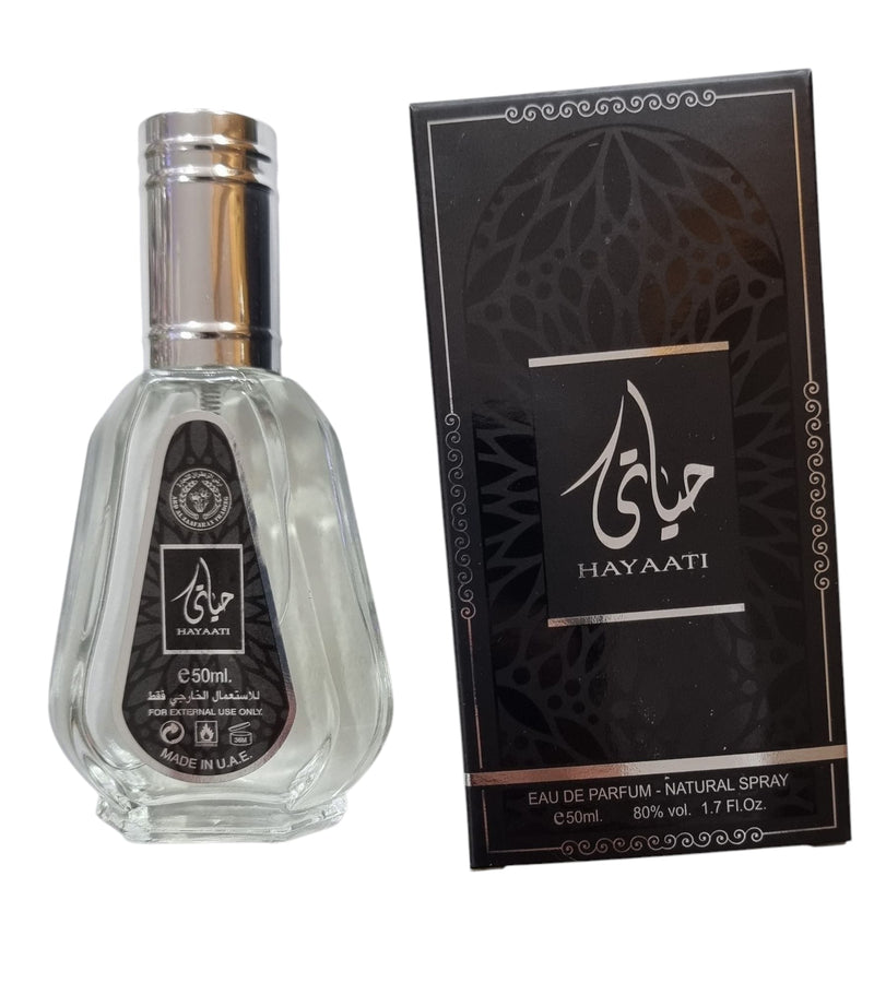 Hayaati Perfume Unisex de Ard Al Zaafaran 50ML