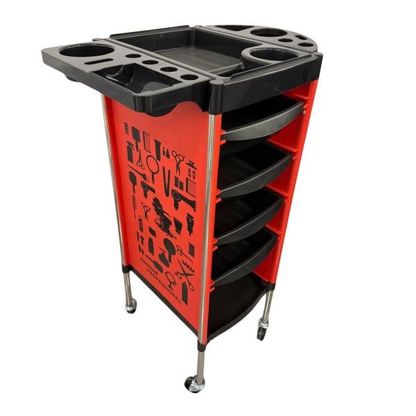 Carrito Rodante Profesional para Salón con Diseño Gráfico 92×37×53 cm 