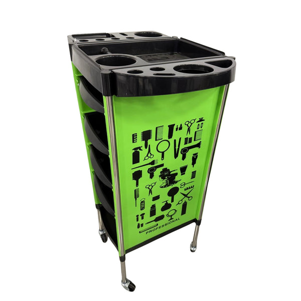 Carrito Rodante Profesional para Salón con Diseño Gráfico 92×37×53 cm 