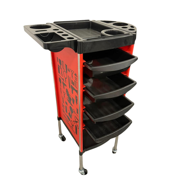 Carrito Rodante Profesional para Salón con Diseño Gráfico 92×37×53 cm 