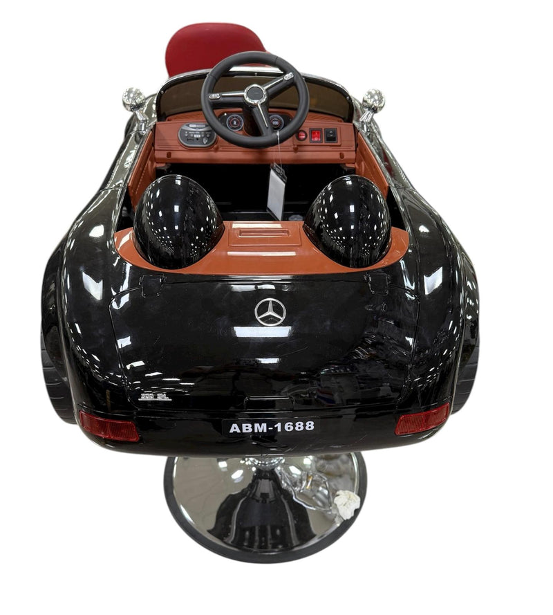 Silla de Barbería Infantil de Lujo – Estilo Clásico Mercedes Negro