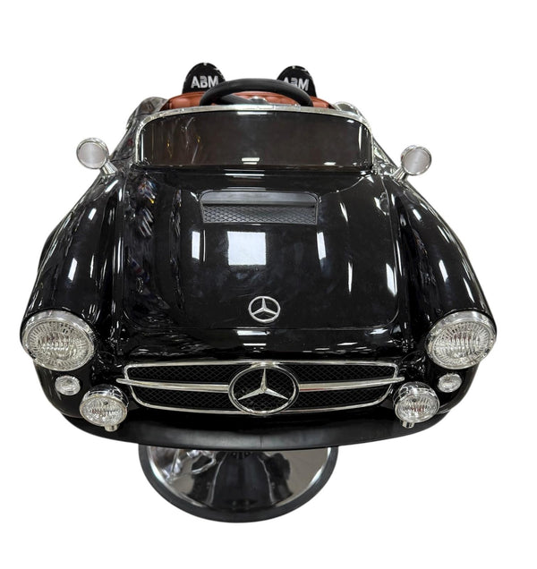 Silla de Barbería Infantil de Lujo – Estilo Clásico Mercedes Negro