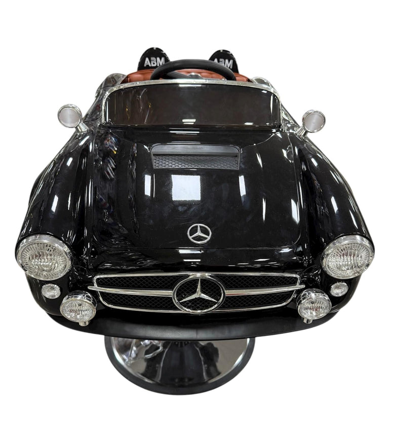 Silla de Barbería Infantil de Lujo – Estilo Clásico Mercedes Negro