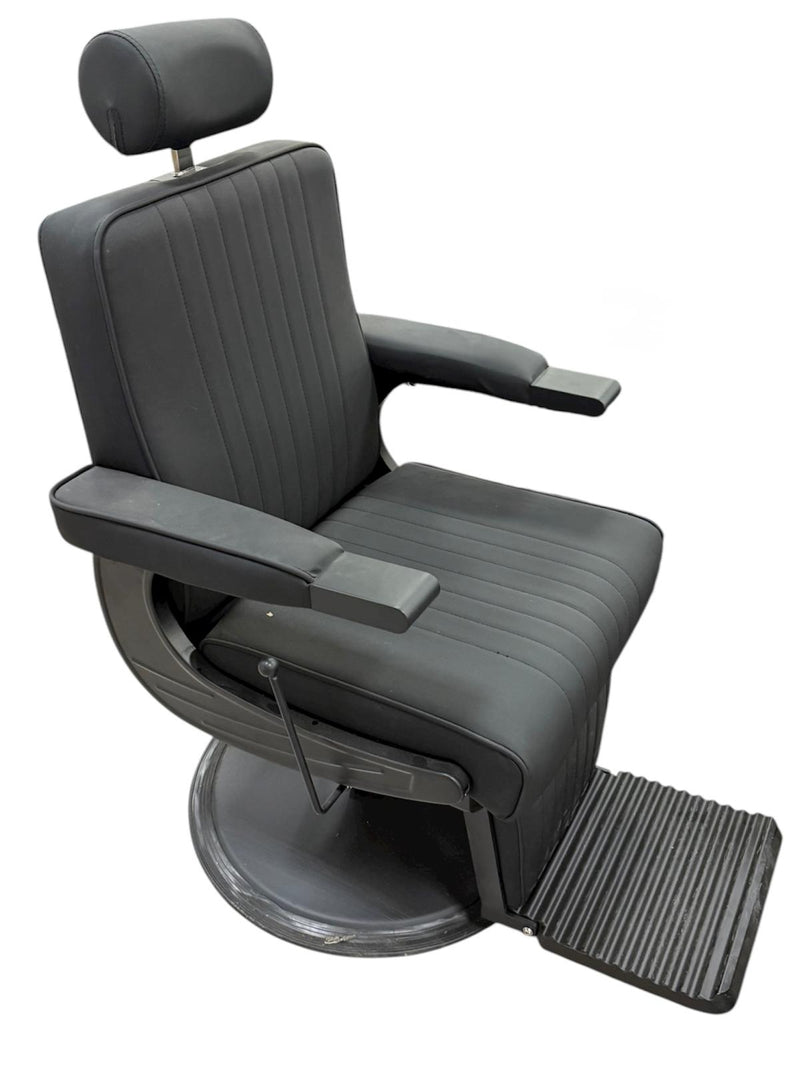 Sillón de Barbero Profesional con Reposacabezas y Reposapiés Ajustables