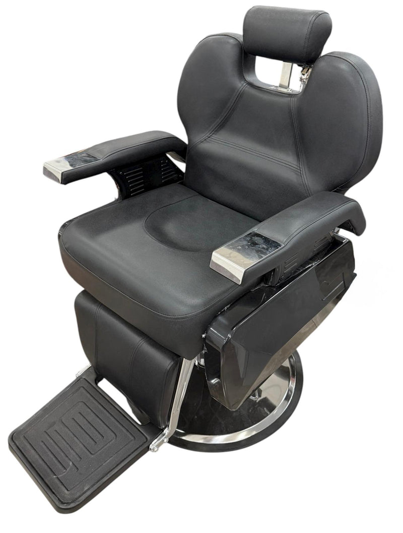 Silla de Barbero Hidráulica Moderna y Reforzada K5 International – Equipo Profesional de Peluquería y Barbería