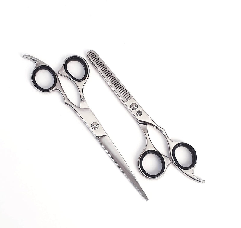 Juego De Tijeras De Barbero Profesionales De Acero . | Meses Sin Interés